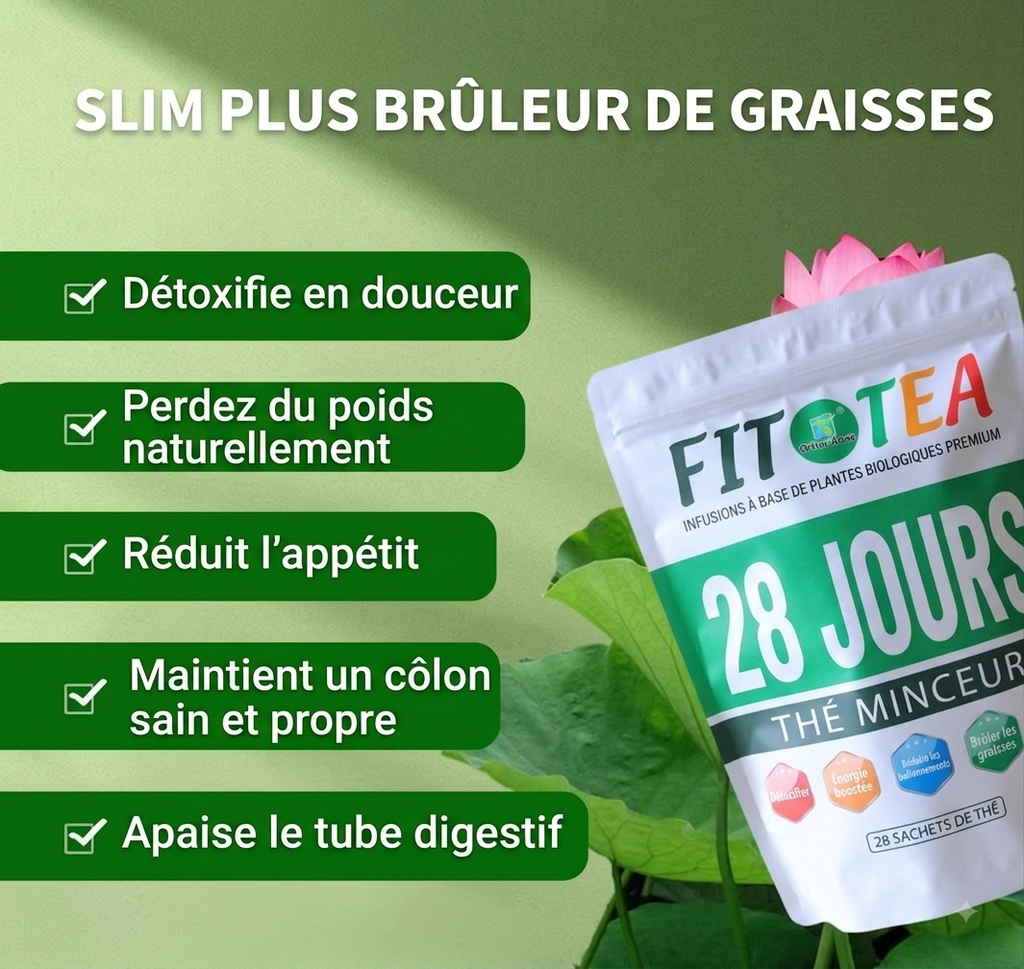 FIT TEA 28 Jours - Thé Minceur Détox BIO | Formule Naturelle & Énergisante